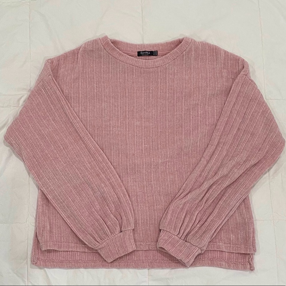 Bershka pink knit sweater💕💕